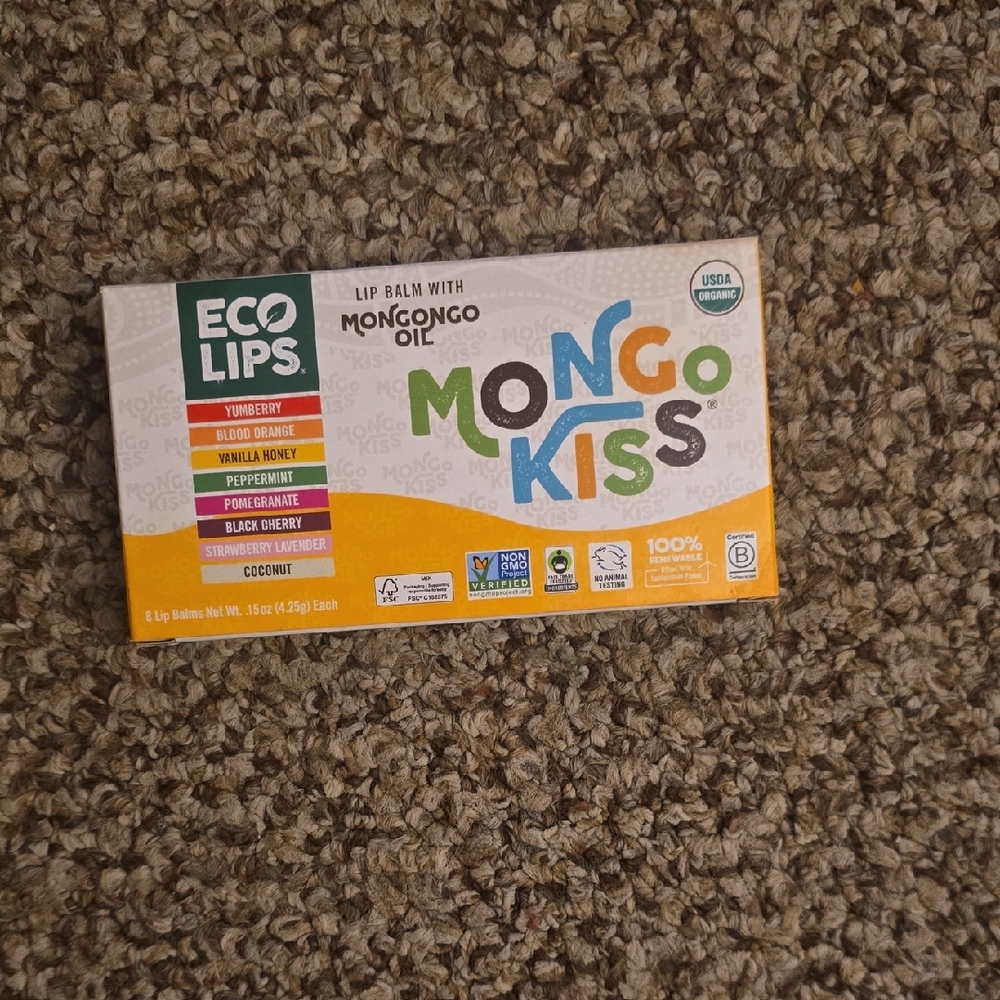 Eco Lips Mongo Kiss Lip Balm Variety Pack - White & Orange Box